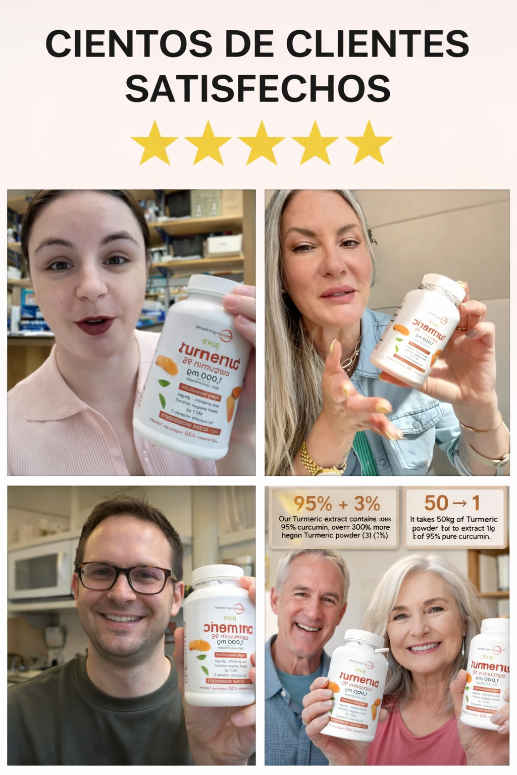 Turmeric Curcumin 95% – Alivio Natural para la Inflamación y las Articulaciones 🌿