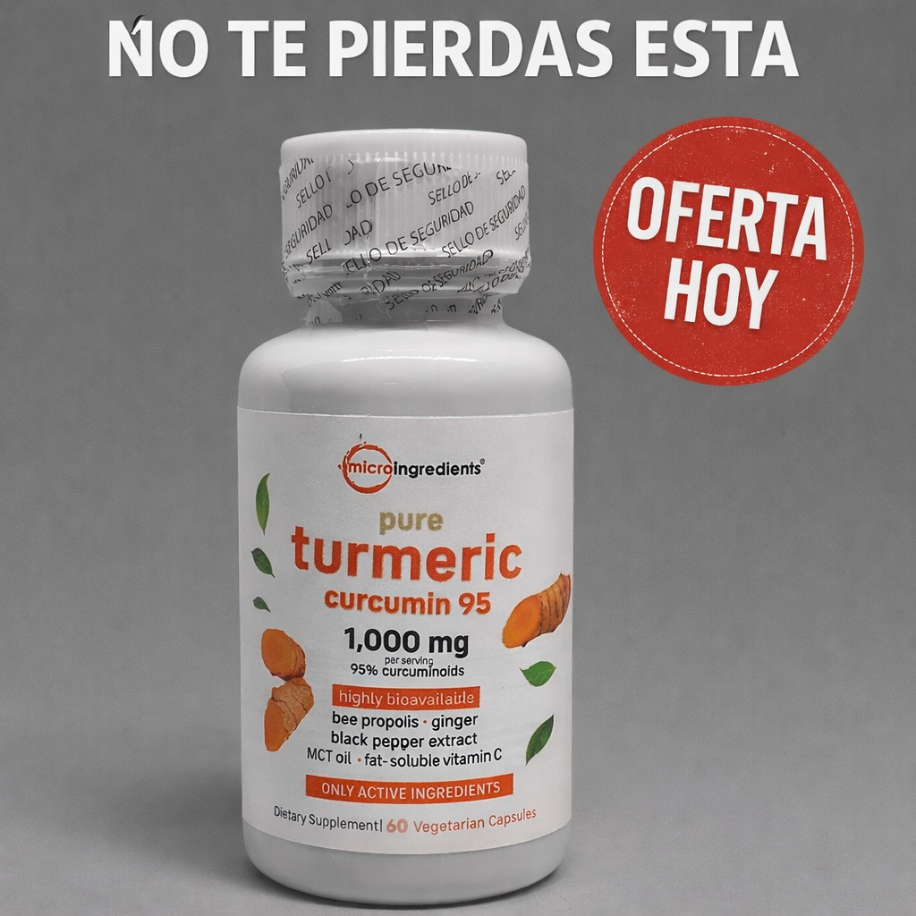 Turmeric Curcumin 95% – Alivio Natural para la Inflamación y las Articulaciones 🌿
